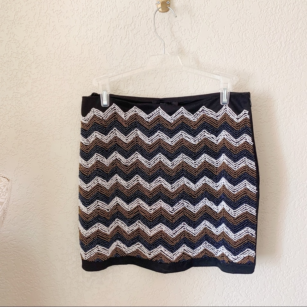 Fully Beaded Mini Skirt